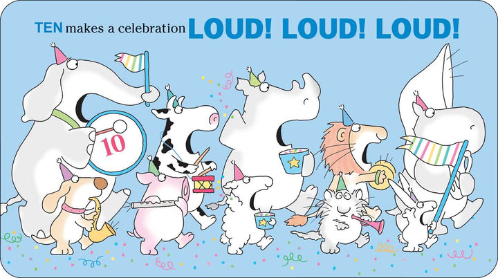 One, Two, Three! by Sandra Boynton: Board Books; 24 pages / English