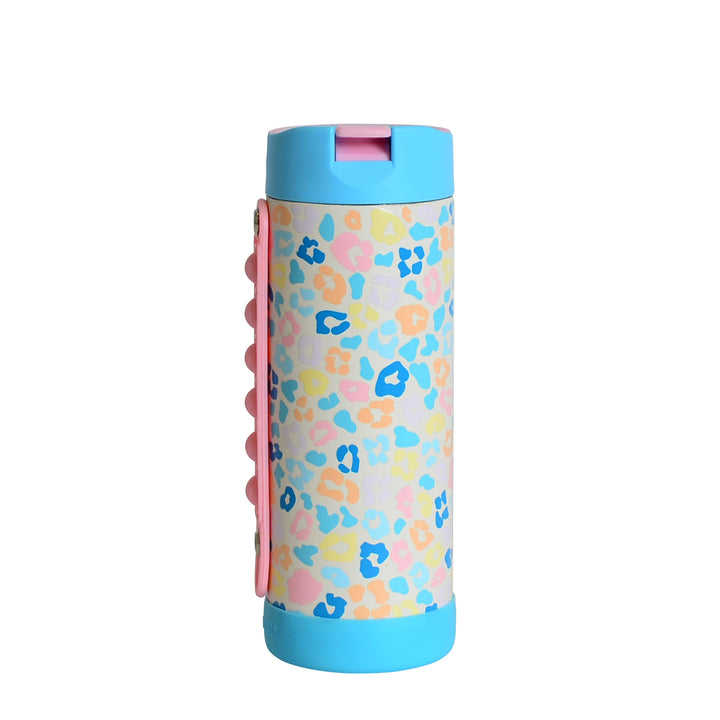 14oz Iconic Pop Bottle - Pastel Leopard