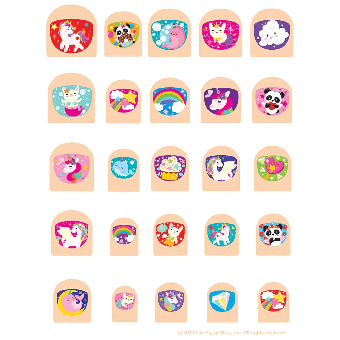 Lil' Fingers Nail Art Stickers- Unicorn Fantasy