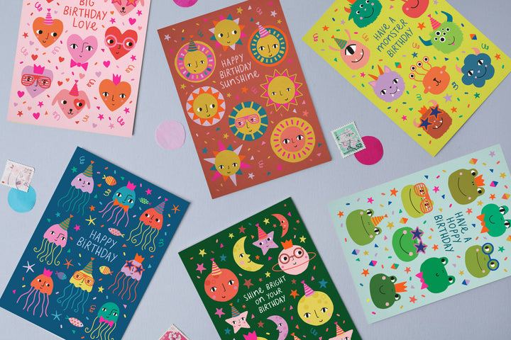 Party Frogs Card | Birthday Card | Kid's Birthday Card