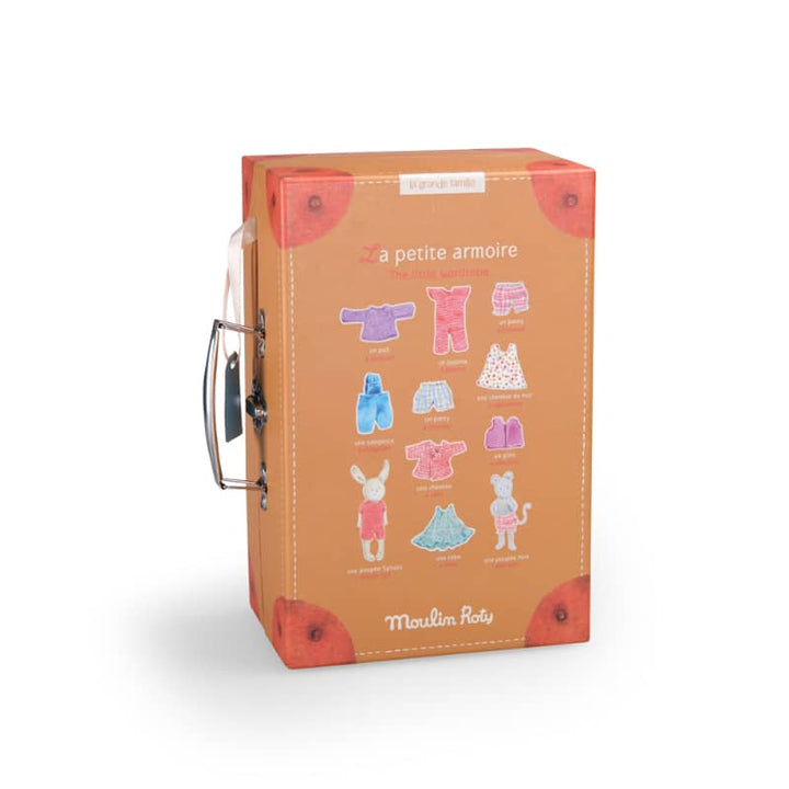 Moulin Roty Suitcase Rabbit & Mouse Wardrobe