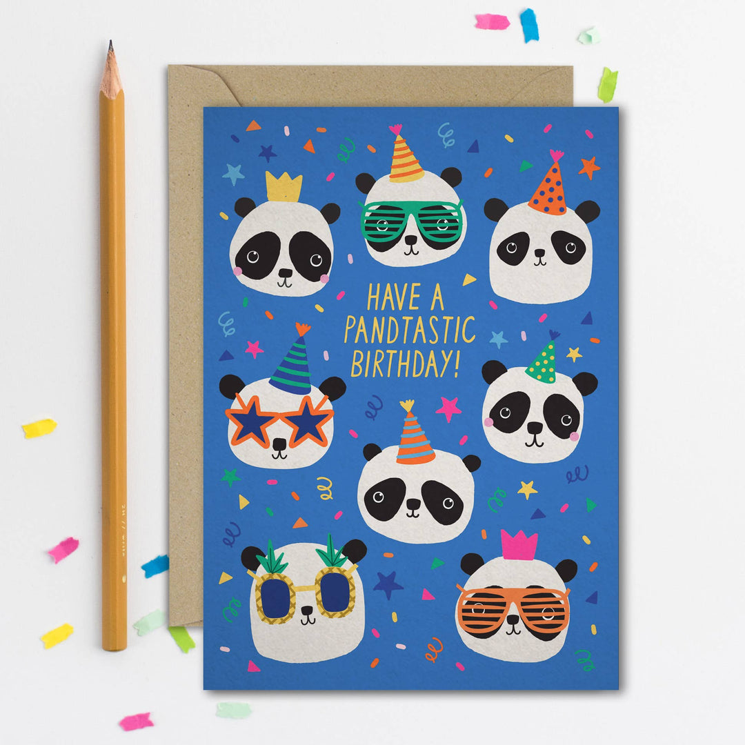 Party Pandas Children's Birthday Card | Kid's Birthday Card