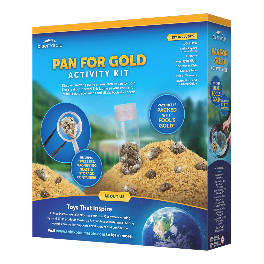Blue Marble Pan for Gold