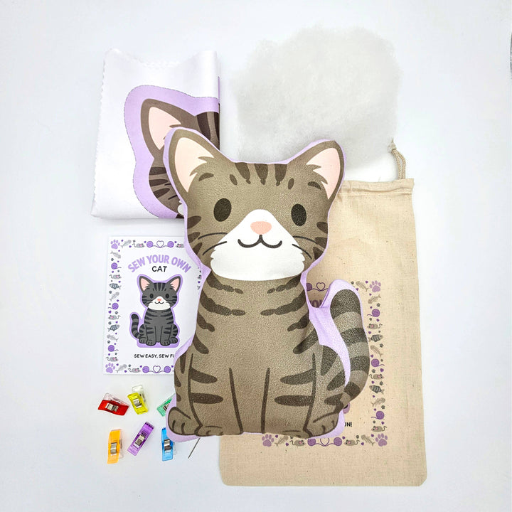 Sew Your Own Cat Kit - Tabby Cat 