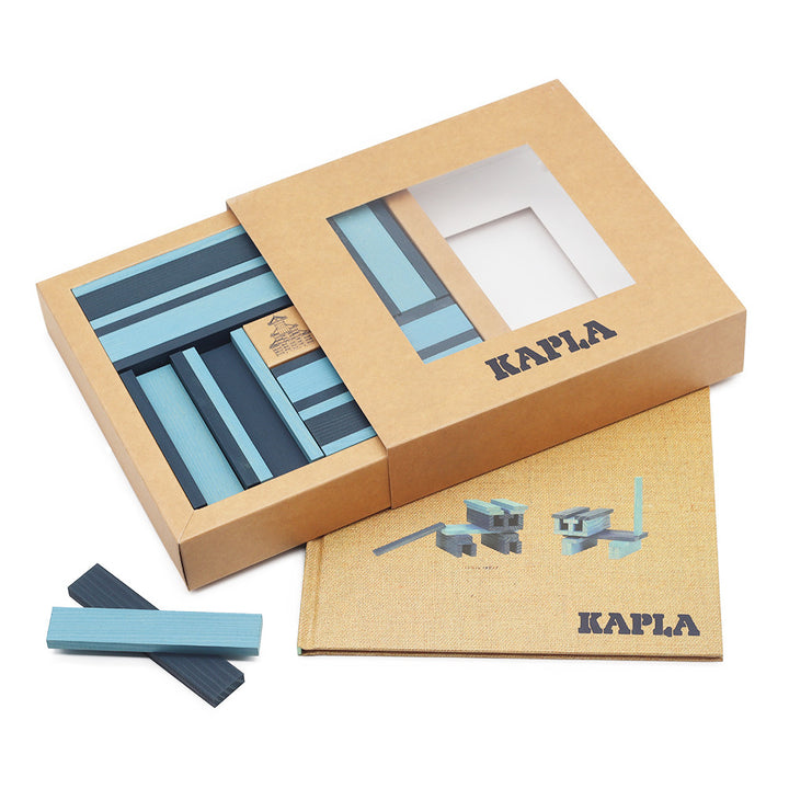 KAPLA Book and Colors-Light Blue/Dark Blue