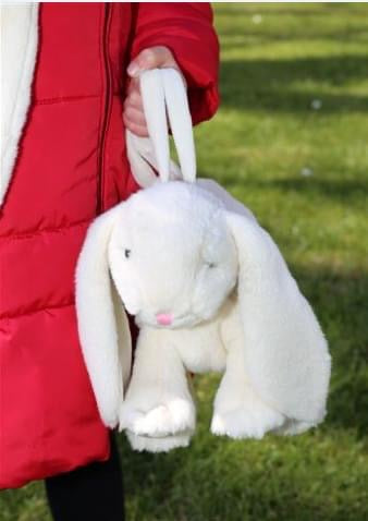 Plush Bunny Bag-Cream