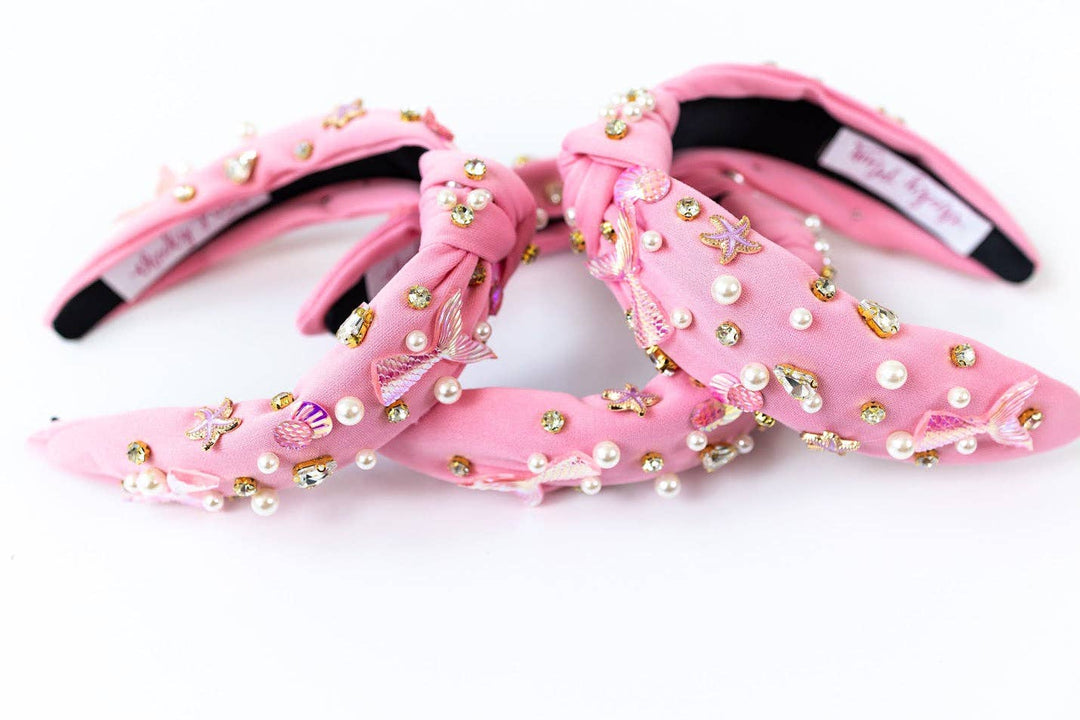 Beaded Headband - Mermaid (Pink)