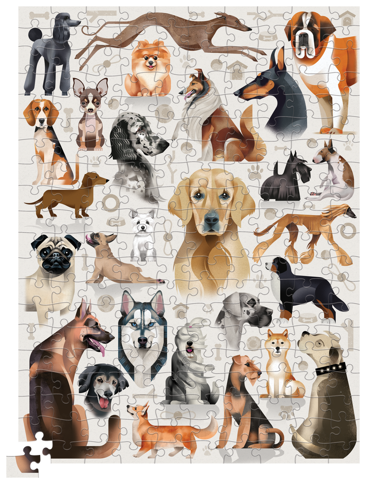 200-Piece Puzzle Animal - Dog Breeds