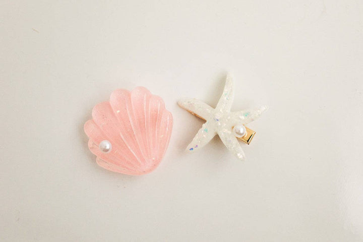Hair Clip Set - Under the Sea - Pink: Clip