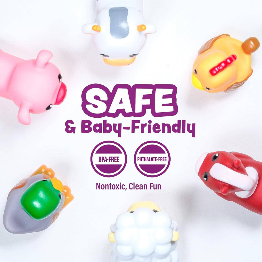 Tub Works® Barnyard™ Mold Free Bath Toys, 6 Pack