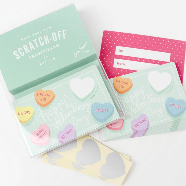 Scratch-Off Valentines-Sweetheart-Set of 18