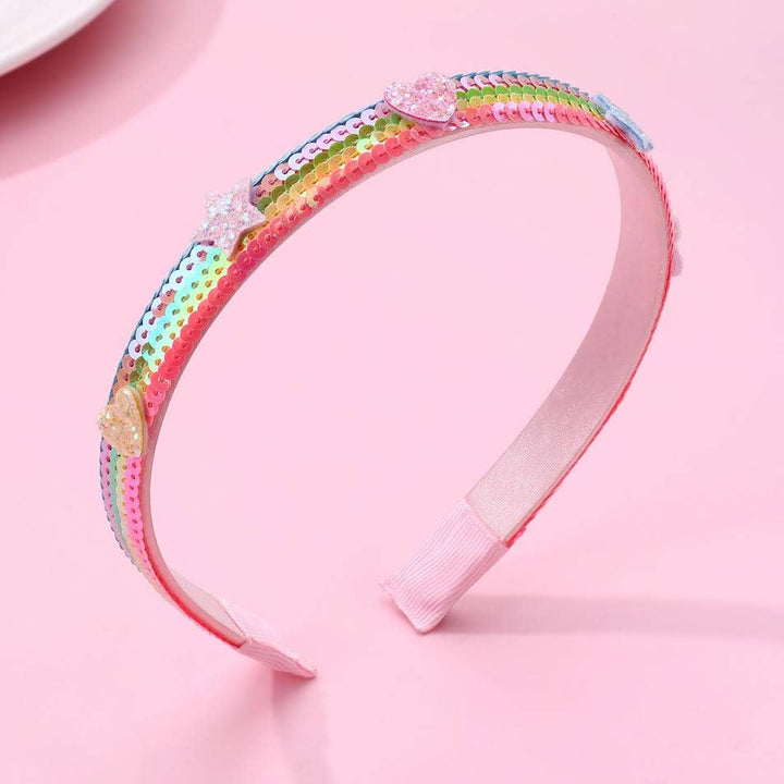 Sequin Headband - Rainbow Run