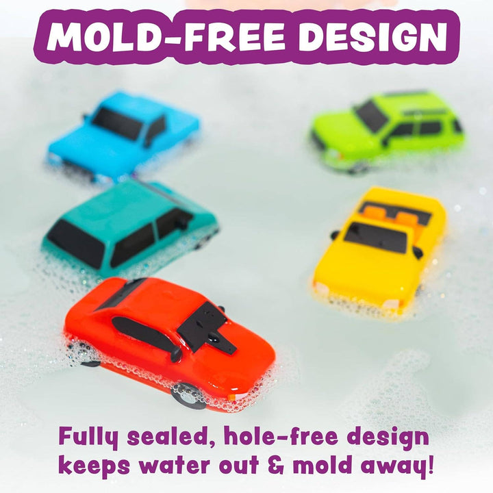 Tub Works® Everyday Cars™ Mold Free Baby Bath Toys, 6 Pack