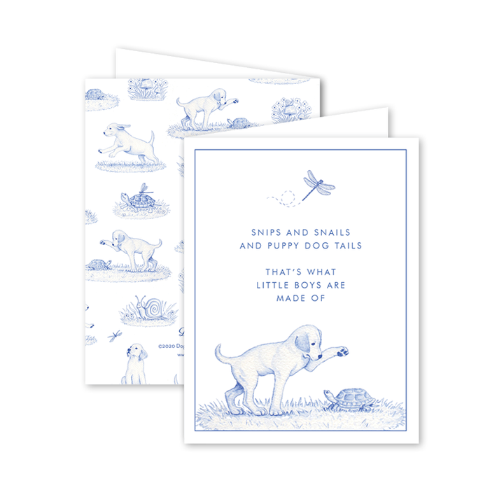 Snips and Snails Poem Baby Card