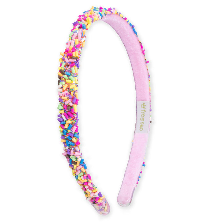 Thin Sprinkle Headband-Rainbow