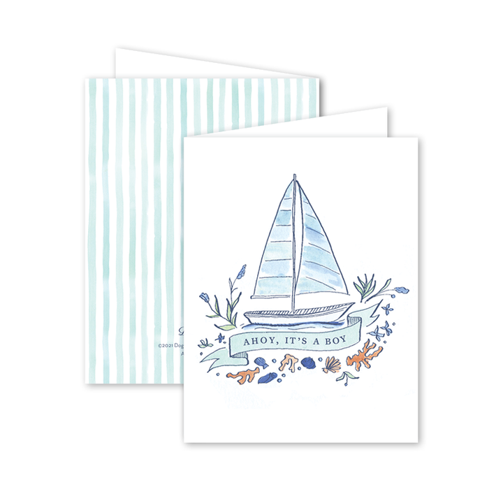 Ahoy It's A Boy Baby Card