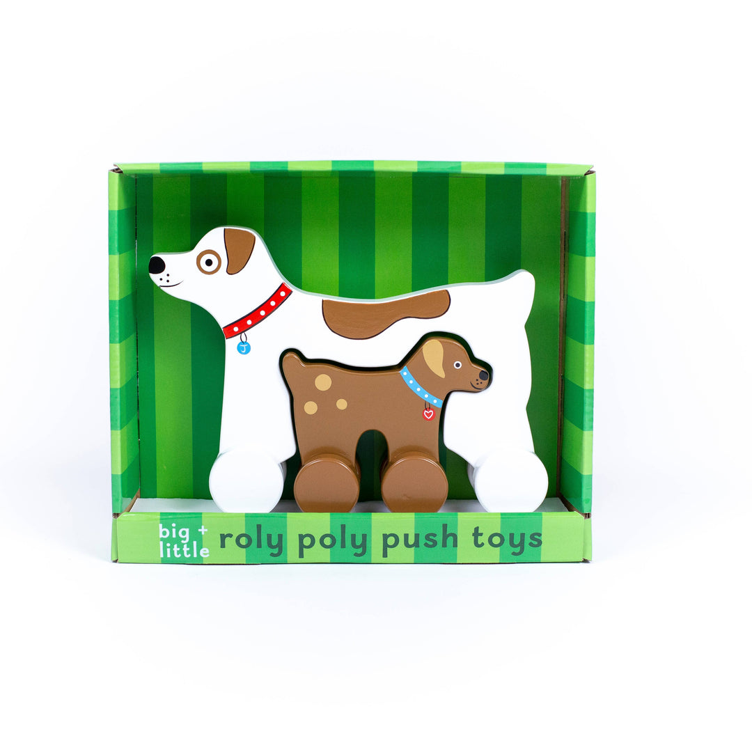 Dog Big & Little Wooden Roller