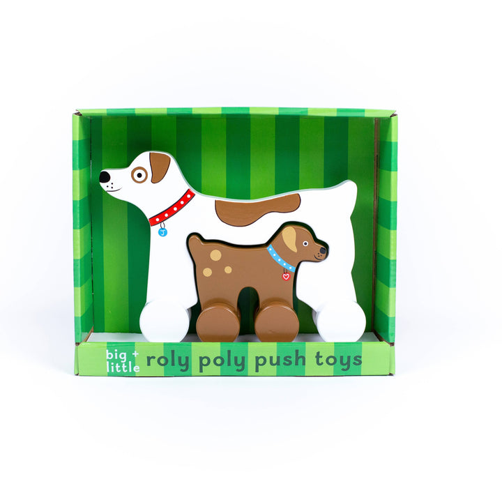 Dog Big & Little Wooden Roller