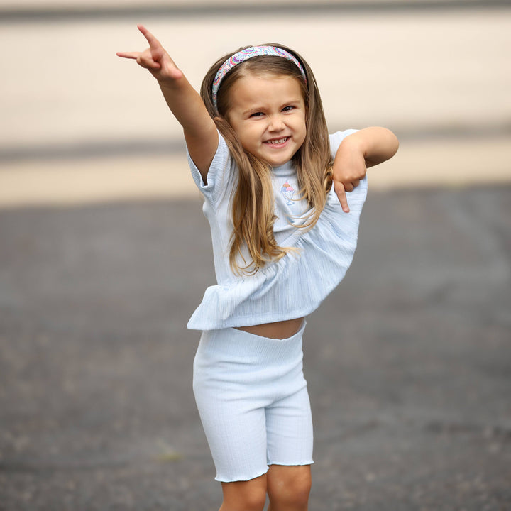 Rainbow Glitter Headband - Kids Hair Accessories: Pink
