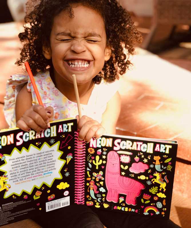 Neon Scratch Art