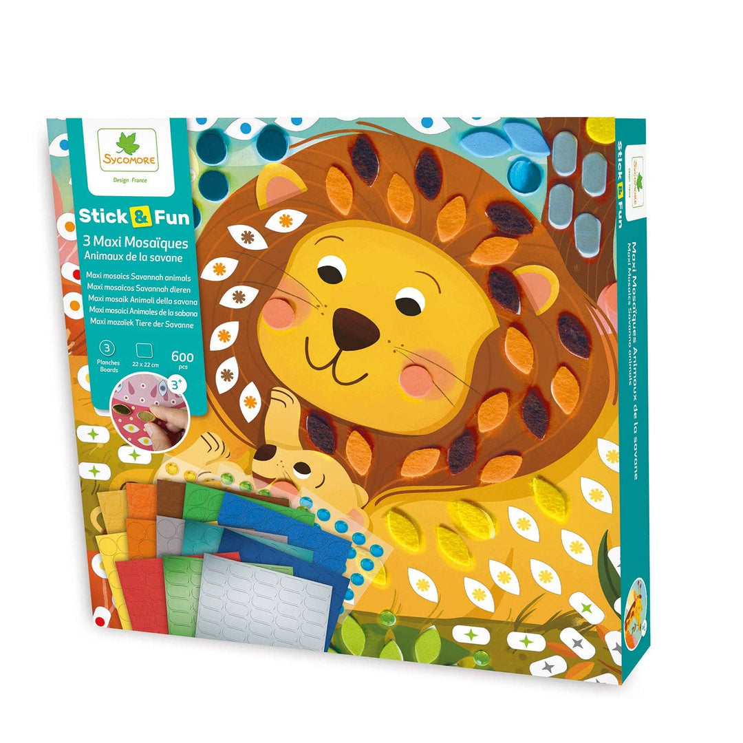 Stick'N Fun - S Mosaics Savannah Animals - 5y+