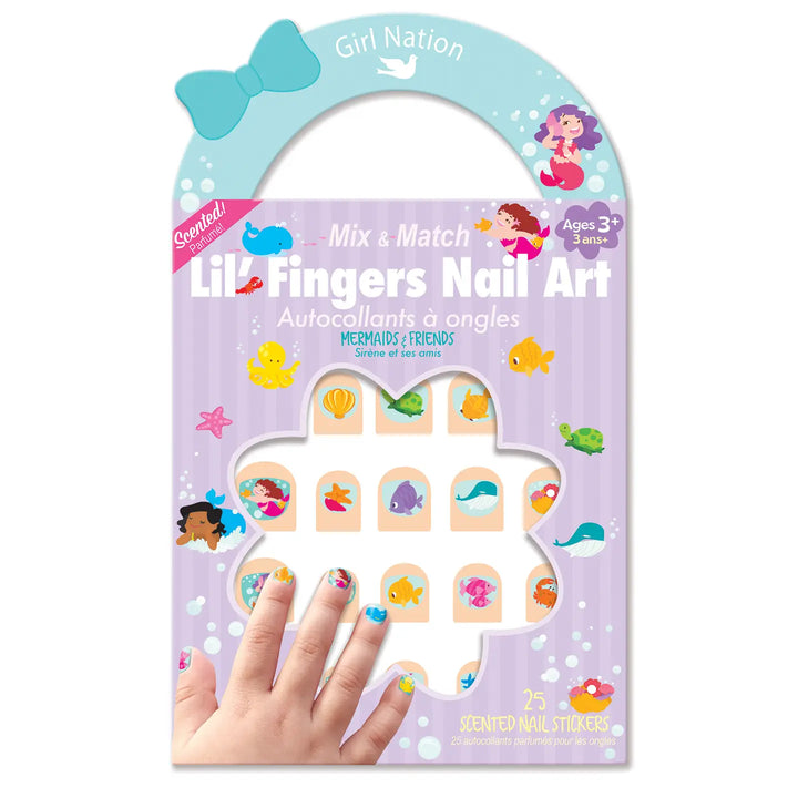 Lil' Fingers Nail Art Stickers- Mermaids & Friends