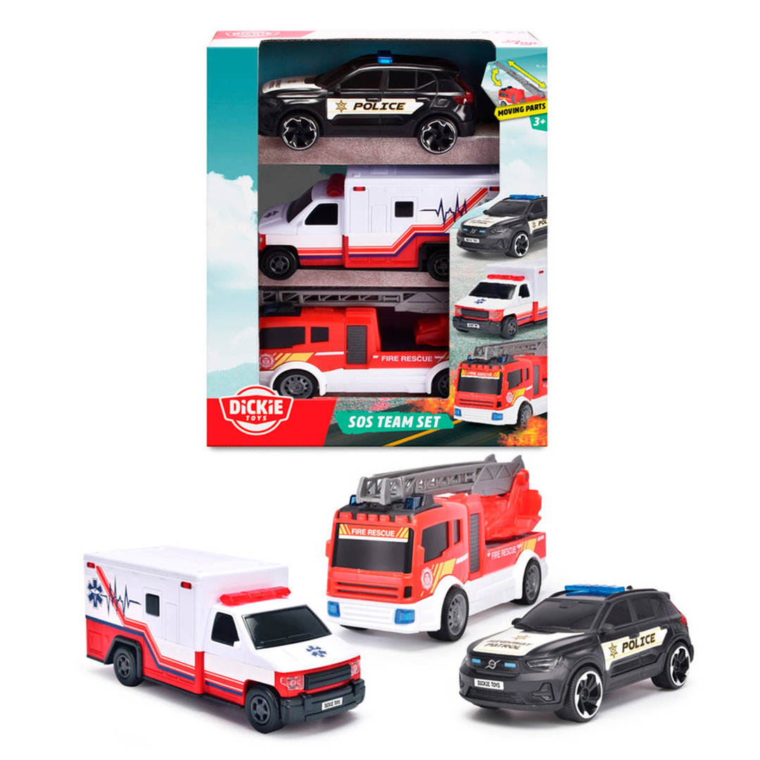 Simba Dickie - SOS Team Vehicles (fire, police, ambulance)