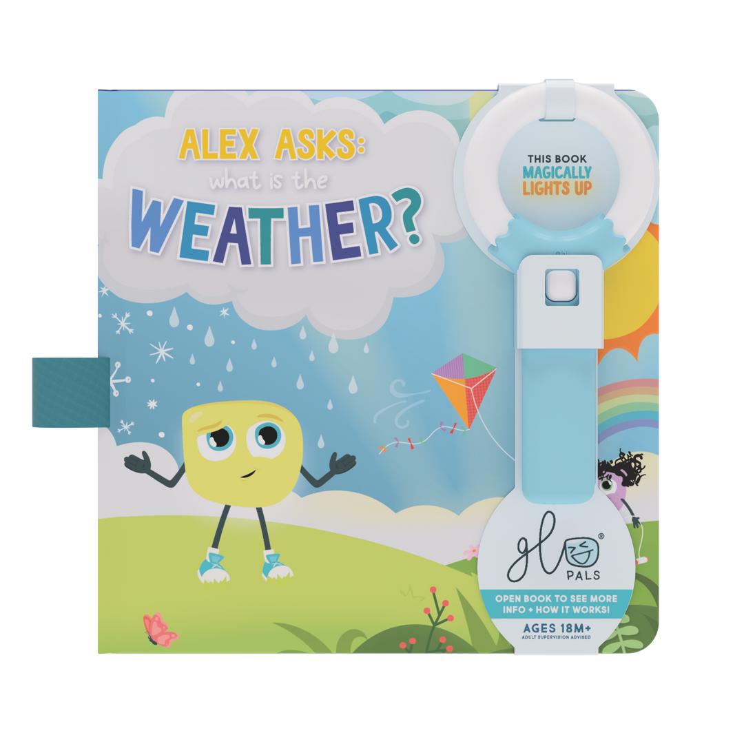 Glo Pals Light Up Book - Alex Asks: What is the Weather: EACH
