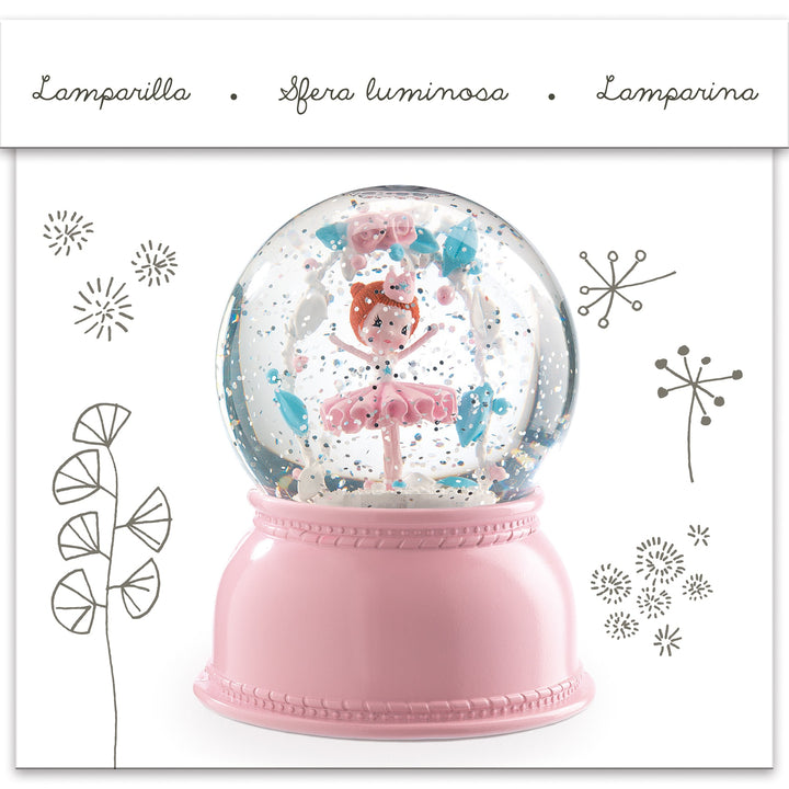 Snow Globe Night Light-Ballerina