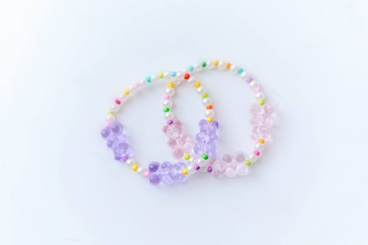 Gummy Bear Stretch Bracelet - Pink
