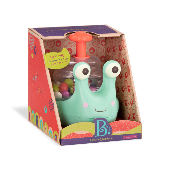 Rolling Light-Up Snail Popper Toy by Battat