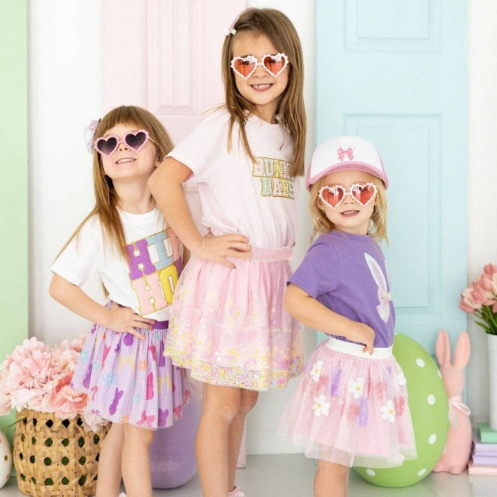 Bunny Bow Sequin Easter Tutu - Girls Clothes: 4-6Y