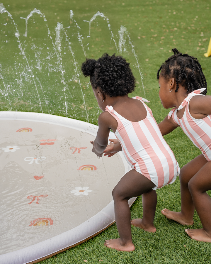 Sprinkler Splash Pad for Kids - Oversized Backyard Sprinkler: Surf Paradise