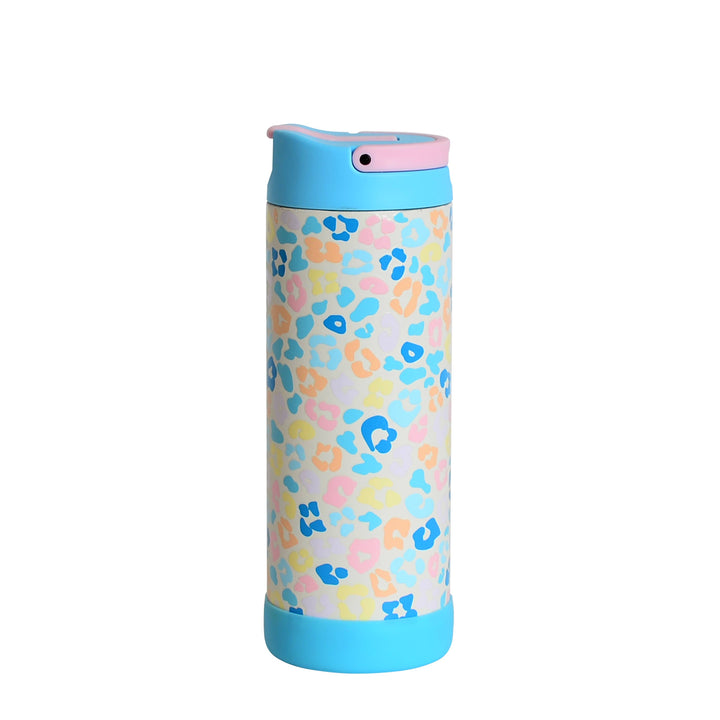 14oz Iconic Pop Bottle - Pastel Leopard
