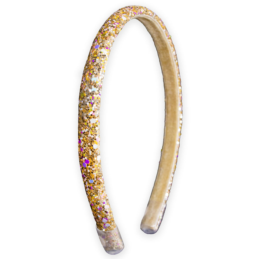 Glitter Headband - Thin Hairbands for Kids: Pink