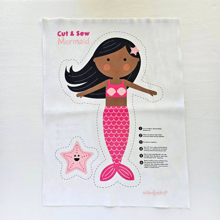 Sew Your Own Mermaid Doll Craft Kit