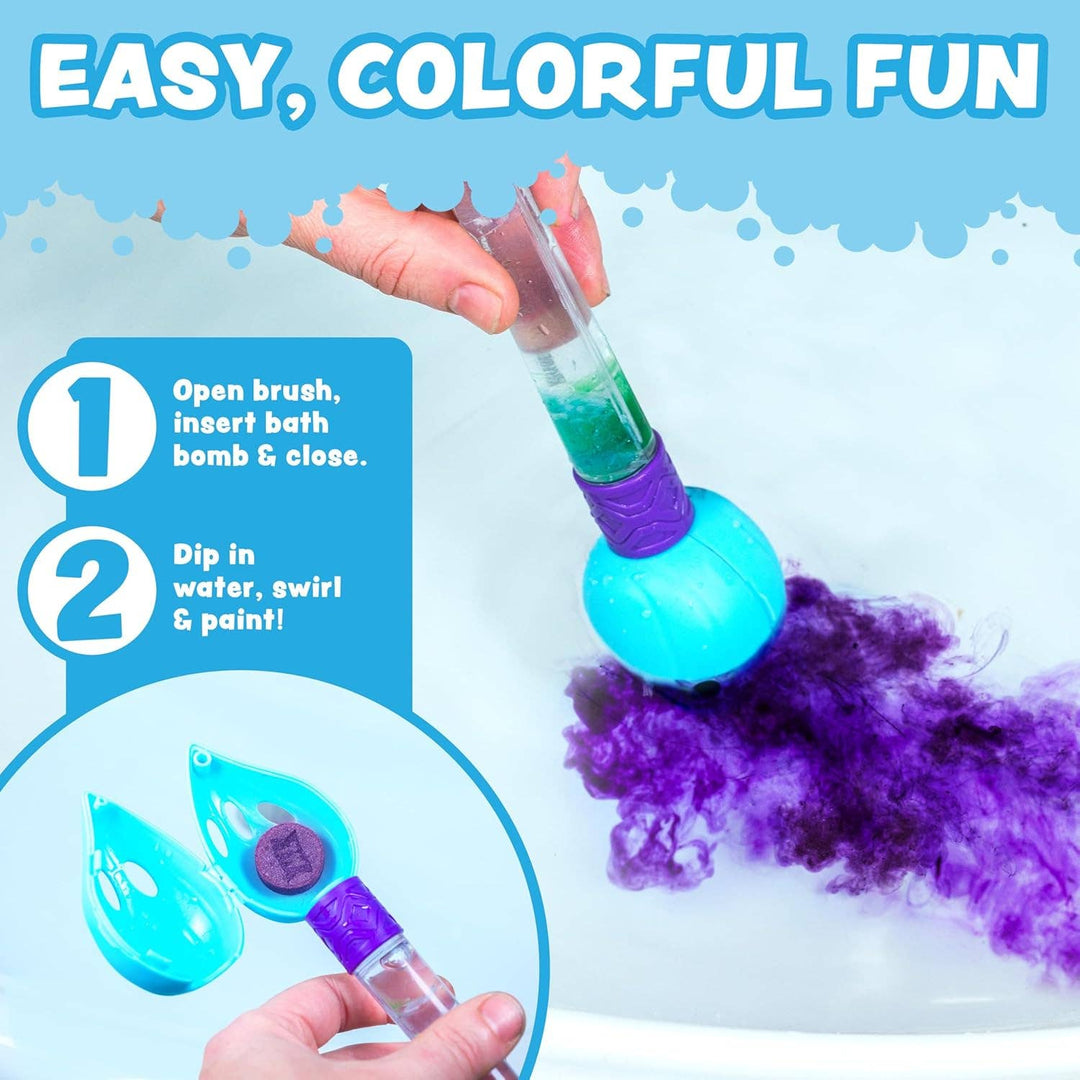 Tub Works® Bath Color Brush™ Kids Bath Bomb Set | Nontoxic & Fragrance-Free