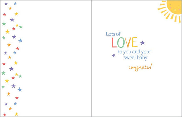 Baby Greeting Card - Baby Rainbow