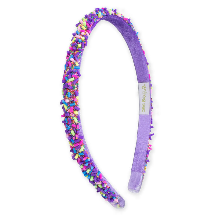 Thin Sprinkle Headband -Purple