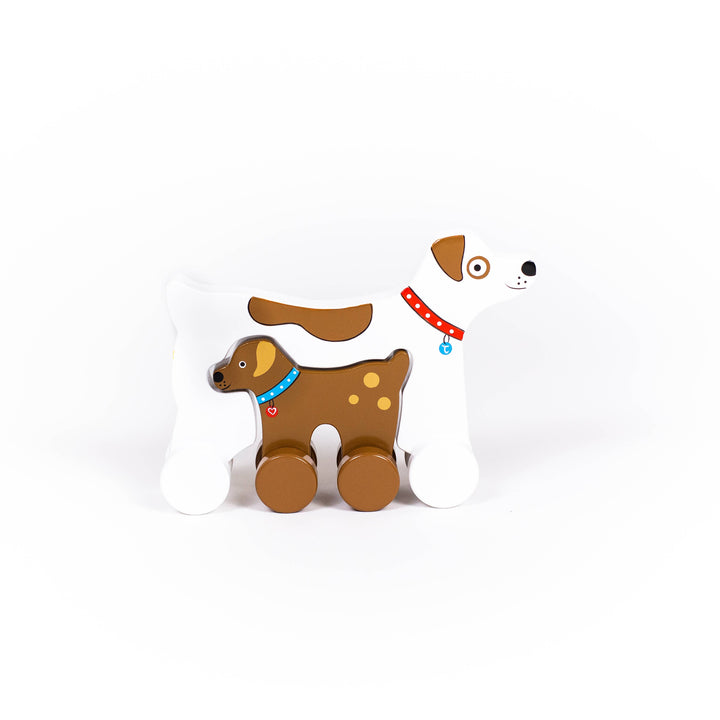 Dog Big & Little Wooden Roller