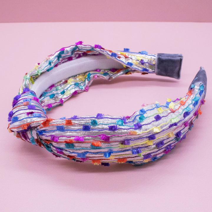 Kids Knot Headband - Confetti Hair Accessories for Girls: Aqua