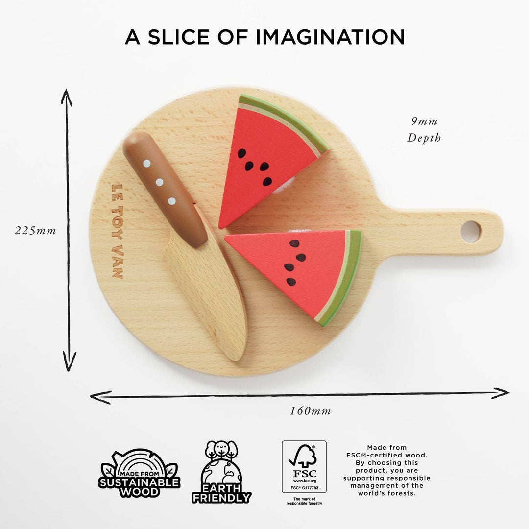 Wooden Chopping Board &amp; Sliceable Play Food
