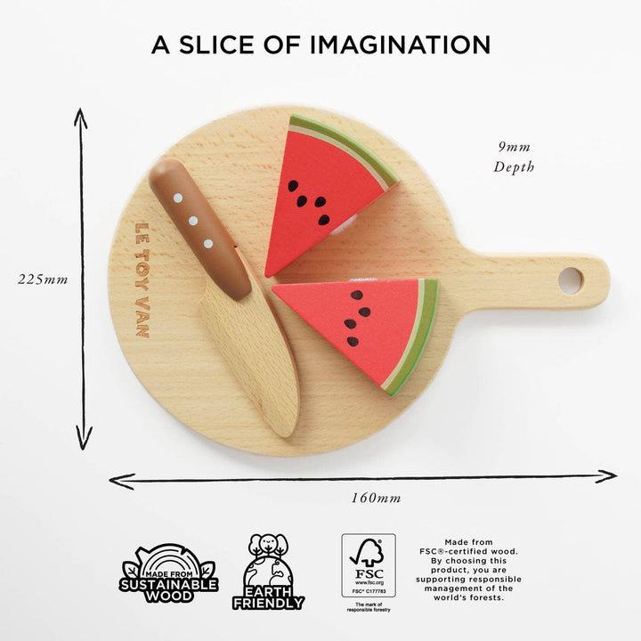 Wooden Chopping Board &amp; Sliceable Play Food