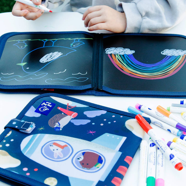 Spaceship Activity Dry Erase Book