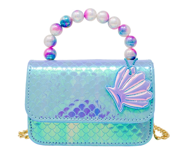 Mermaid Pearl Handle Seashell Bag