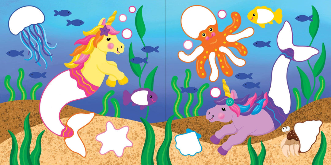 Color-By-Dots Sticker Book - Unicorns