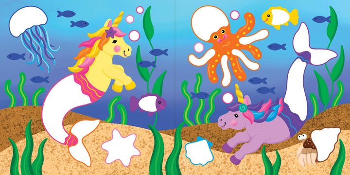 Color-By-Dots Sticker Book - Unicorns