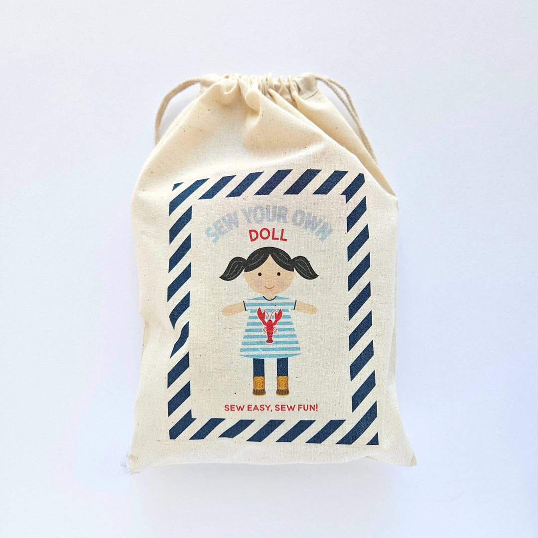 Sew Your Own Lobster Girl Doll Kit, Beginner Sewing Kit