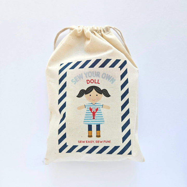 Sew Your Own Lobster Girl Doll Kit, Beginner Sewing Kit