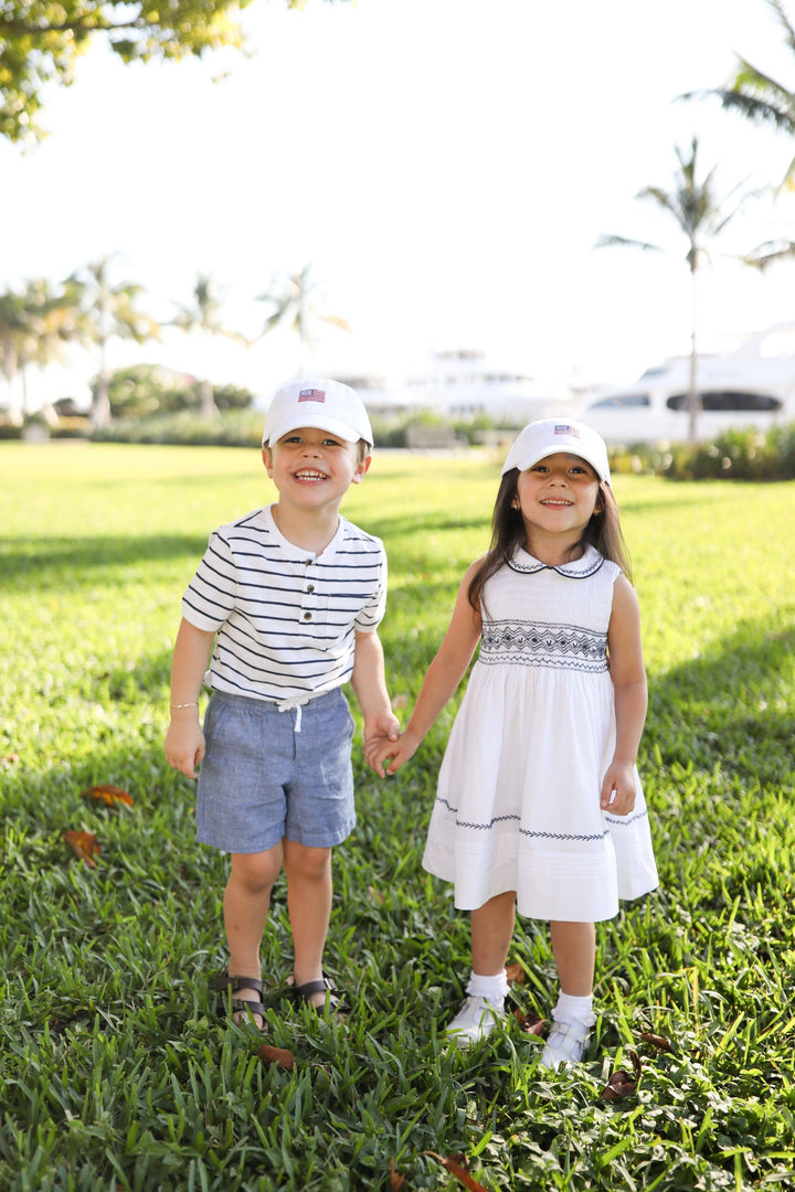 American Flag Baseball Hat (Baby, Youth, Junior): Youth (Ages 2-7)